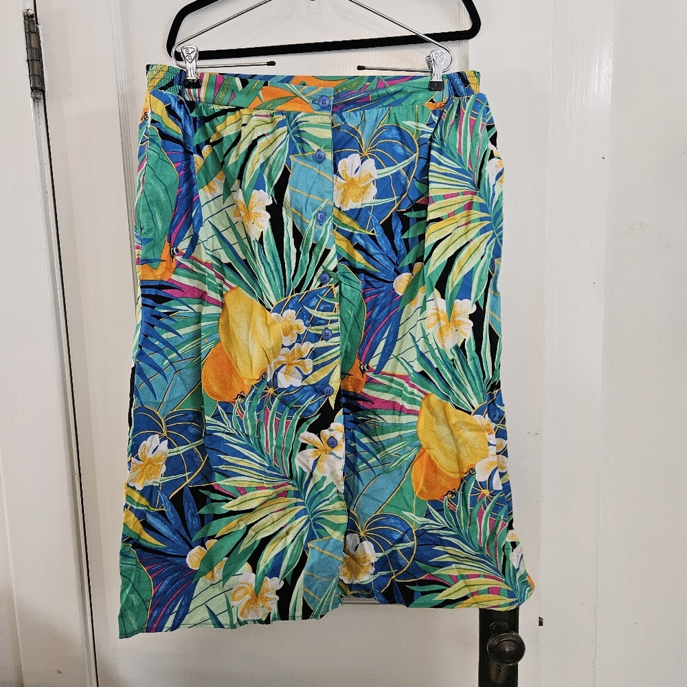Hawaiian print skirt
